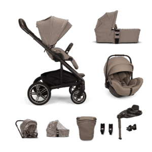Nuna MIXX next + Arra flex + Base curv Travel System Bundle - Cedar