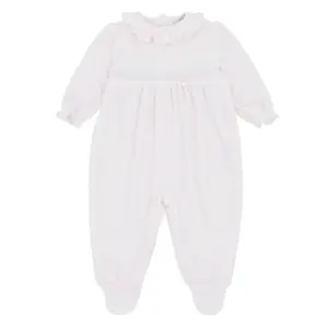 front image of the Blues Baby Beaumont Pink Sleepsuit