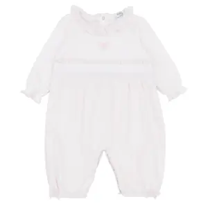 front view of the Blues Baby Beaumont Pink Romper