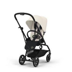 Cybex Eezy S Twist+2 Pushchair Bundle with Gold Footmuff - Canvas White