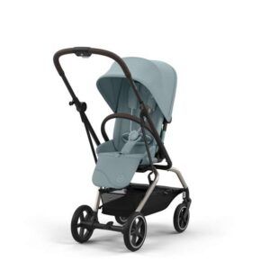 Cybex Eezy S Twist+2 Pushchair Bundle with Gold Footmuff - Stormy Blue