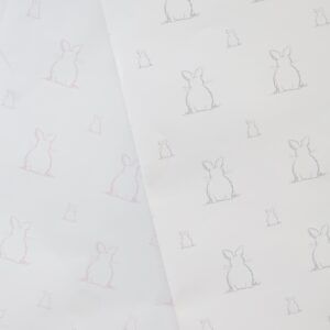 The Baby Store Grey Bunny Wallpaper