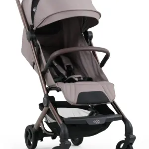 the front view of the egg Sky Stroller in Taupe