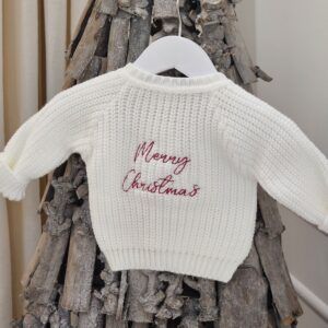 'Merry Christmas' White Jumper