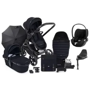 Peach 7 Pushchair and Carrycot Complete Bundle with Cybex Cloud T and Base