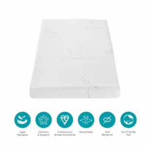 Tutti Bambini Eco Fibre Deluxe Cot Bed Mattress (70 x 140 cm)