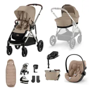 Cybex Gazelle S 10 Piece Cloud G Bundle with Gold Footmuff - Almond Beige
