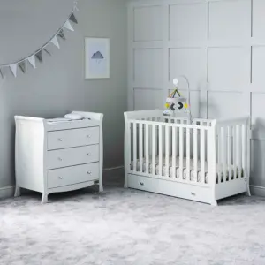 Ickle Bubba Snowdon 4 in 1 Mini 2 Piece Furniture Set with Mattress