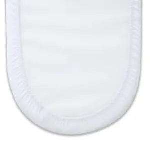 Clair de Lune White Palm Moses Basket Mattress Protector