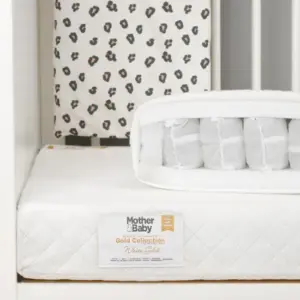 CuddleCo Mother&Baby White Gold Anti Allergy Pocket Sprung Cot Mattress - 120 x 60cm