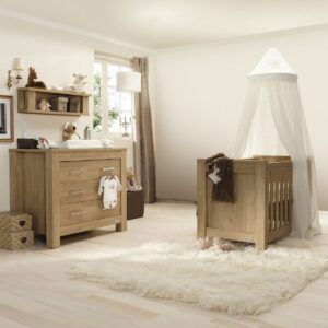 BabyStyle Bordeaux 2 Piece Room Set - Oak