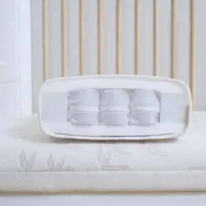Clair de Lune 3D Mesh/Bamboo Reversible Cot Bed Mattress (140 x 70 cm)