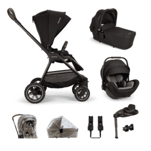 Nuna TRIV next + ARRA flex + BASE curve Travel System - Caviar