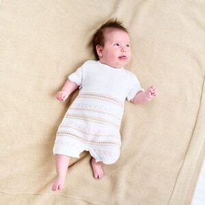 Dandelion Pointelle Knitted Romper