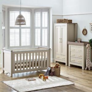 BabyStyle Bordeaux Oatmeal 3 Piece Nursery Set