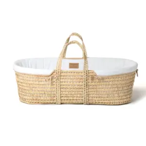 Clair de Lune Organic Palm Moses Basket