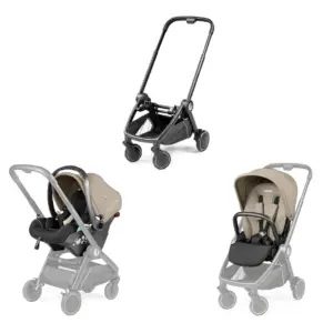 Peg Perego City Loop with Car Seat Bundle - Vanilla Blend