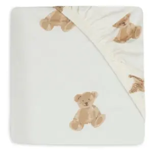 Jollein Fitted Sheet 70x140 / 75x150 - Teddy Bear