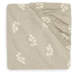 Jollein Fitted Sheet Jersey 70x140 / 75x150cm Twig - Olive Green