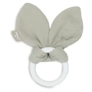 Jollein Teething Ring Silicone Bunny Ears - Olive Green