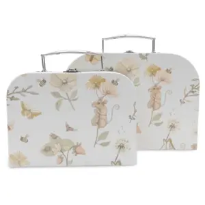 Jollein Toy Suitcase Set of 2 - Dreamy Mouse