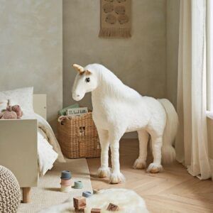 CuddleCo Standing Unicorn Stuffed Animal - Gold Dust