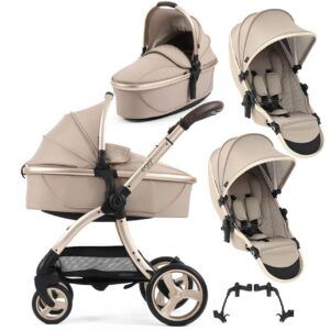 egg3® Twin Pram Bundle - Feather
