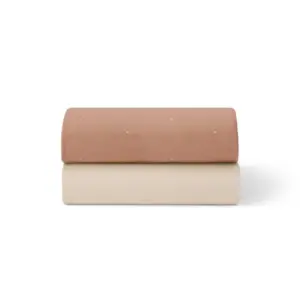 Snuz Crib 2 Pack Fitted Sheets - Blush/Dot