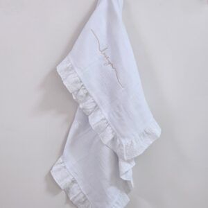White Frill Edge Blanket