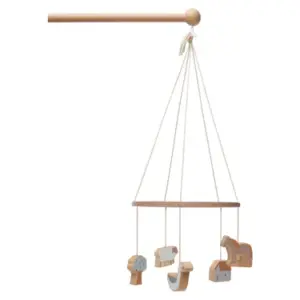 Jollein Wooden Baby Mobile - Farm