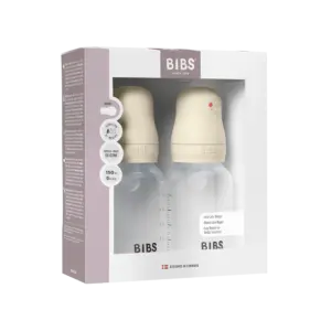 BIBS baby bottle set, pack of 2, 150ml, bpa-free
