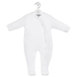 Dandelion White Cross Over Babygrow