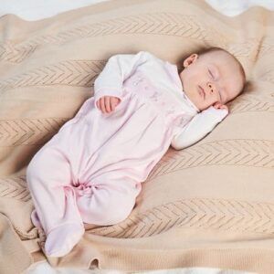 Dandelion Rabbit & Star Smocked Sleepsuit