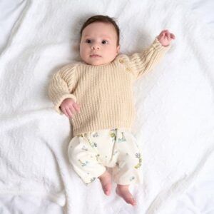 Dandelion Taupe Fisherman Knit Jumper