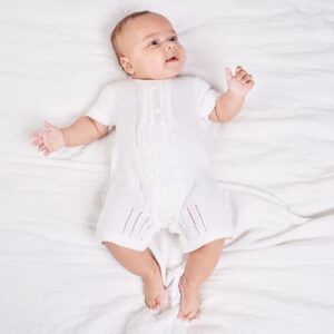Dandelion White Cable Knit Detail Romper