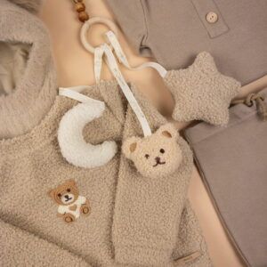 Jamiks Gryzli Beige Teether Pendant