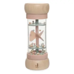 Jollein Wooden Rain Rattle - Lovely Birds
