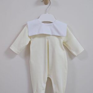 Babygrow with White Square Collar