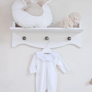 Scallop Edge Collar Babygrow