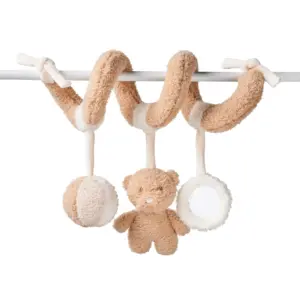 Nattou Teddy Spiral Toy - Ecru/Caramel