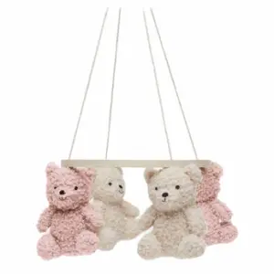Jollein Baby Mobile Teddy Bear - Wild Rose/Naturel