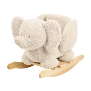 the Nattou Teddy Elephant Rocker in ecru