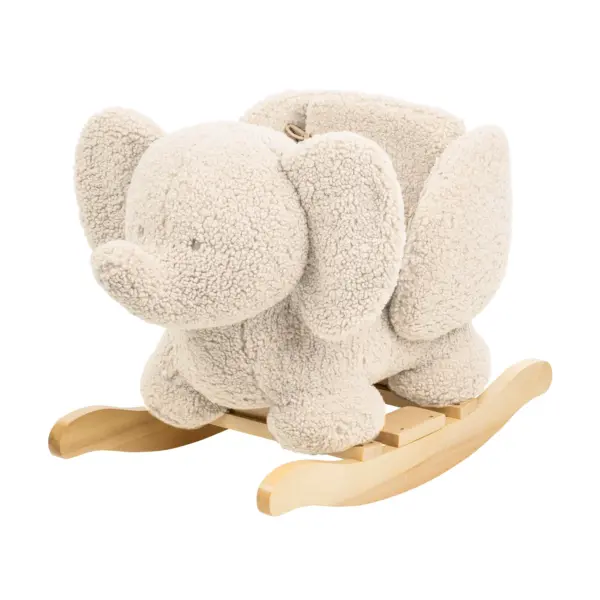 the Nattou Teddy Elephant Rocker in ecru