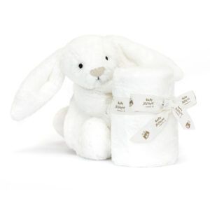 Jellycat Bashful Luxe Bunny Soother in white