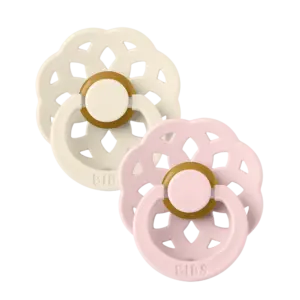 Bibs Boheme 2 pack Latex - Size 1 - Ivory/Blossom