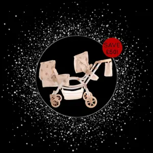 Roma Teddy Twin Dolls Pram