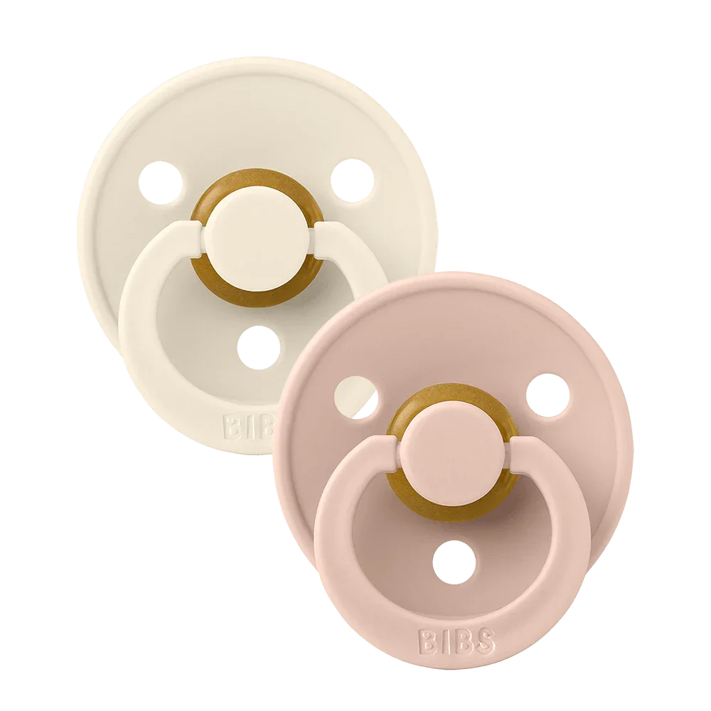 bibs-colour-2pack-pacifier-ivory-blush-shield