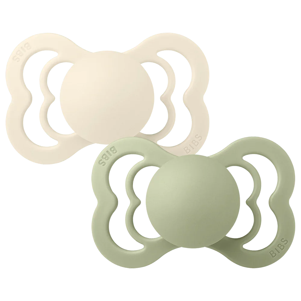 bibs-supreme-2pack-pacifier-ivory-sage-shield