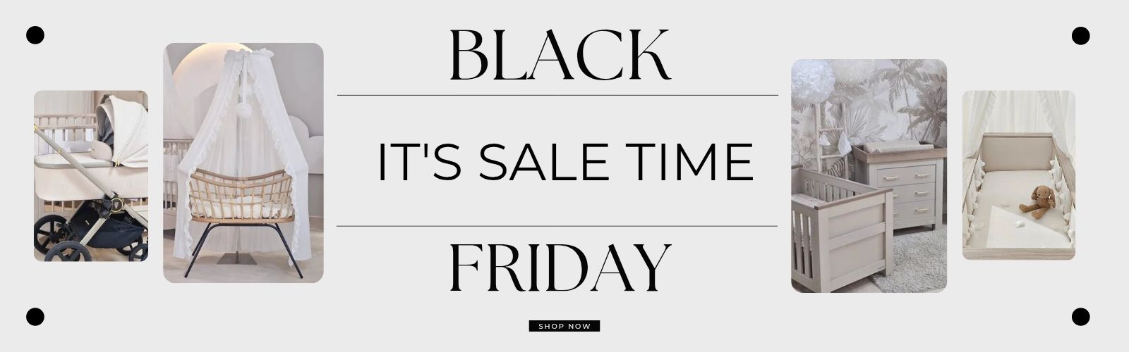 promotional banner for The Baby Store Black Friday Sale!