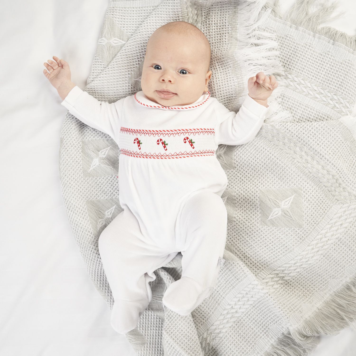 the Dandelion candy cane sleepsuit
